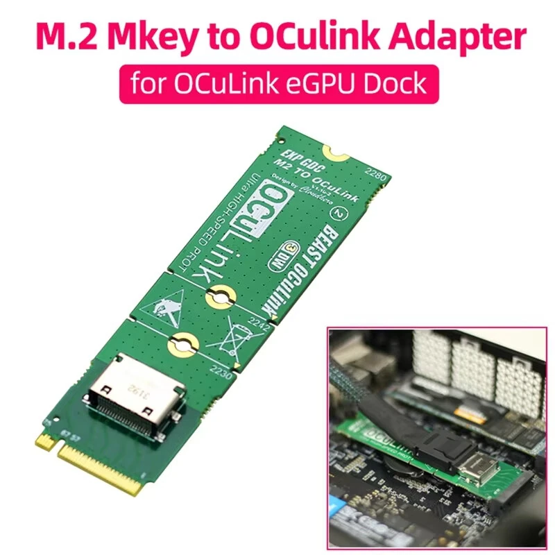 M.2 M Key To Oculink Adapter For OCULINK GPU Dock Mini PC Laptop To External Graphic Card High Speed Conveter Module — view 3