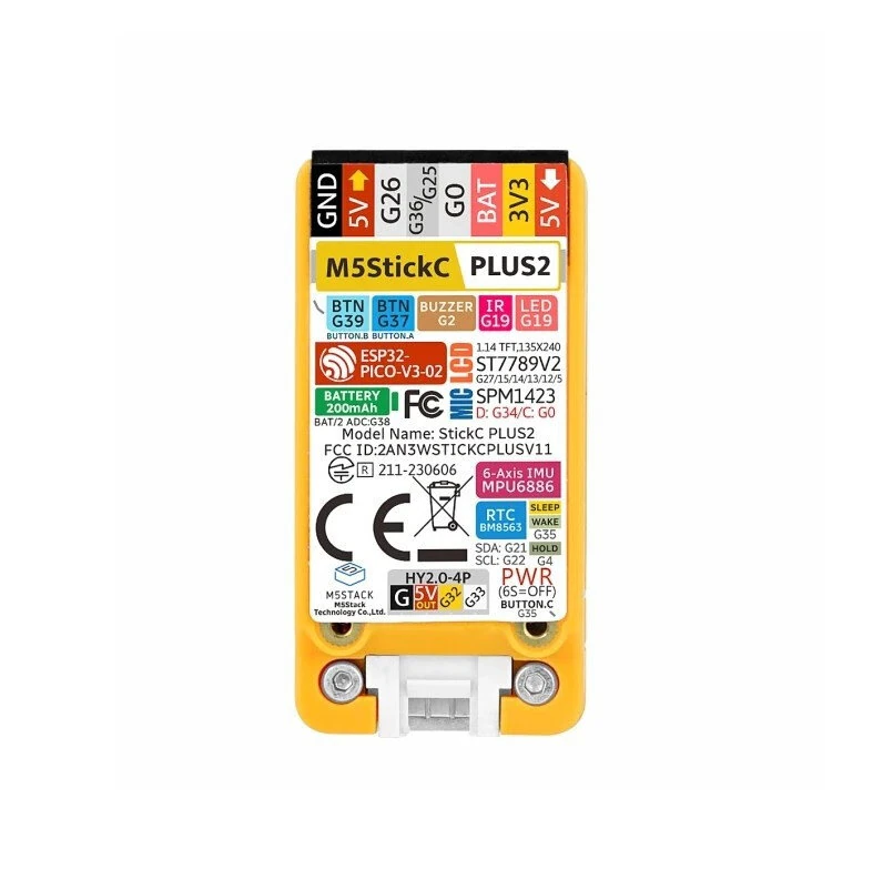 M5Stack M5StickC PLUS/PLUS2 ESP32 IoT Development Board with 1.14-inch TFT Screen Mini IoT Controller Graphical Programming Kit — view 9