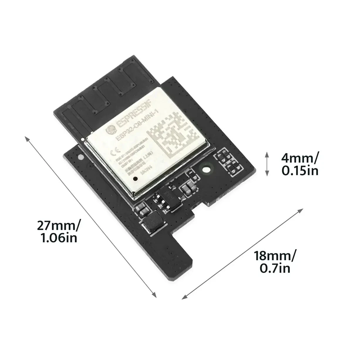 M5Stack Stamp-AddOn C6 for P4 Module Wi-Fi Expansion Module ESP32-C6-MINI-1-N4 4MB Flash 2.4GHz Wi-Fi 6 SDIO Interface For Stamp-P4 — view 5
