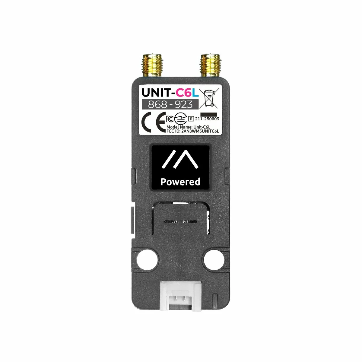 M5Stack Unit C6L for Meshtastic LoRa Communication Module ESP32-C6 SX1262 WiFi 6 0.66 Inch OLED Display RGB LED 868~923 MHz Long Range Wireless Networking — view 4