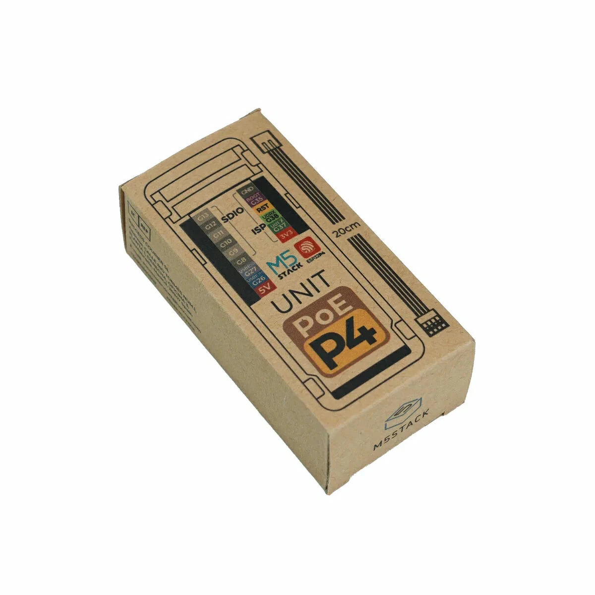 M5Stack Unit PoE with ESP32-P4 Embedded Controller 16MB Flash 32MB PSRAM PoE Ethernet USB Type-C MIPI DSI CSI RJ45 Development Board — view 6