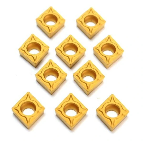 Machifit 10pcs CCMT060204-HM YBC251 Carbide Insert Titanium Coated Carbide Cutter Turning Tool Lathe Blades — view 3