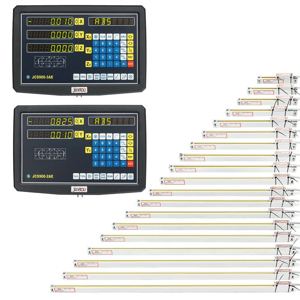 Machifit 2/3 Axis Grating CNC Milling Digital Readout Display / 50-1000mm Electronic Linear Scale Lathe Tool — view 3