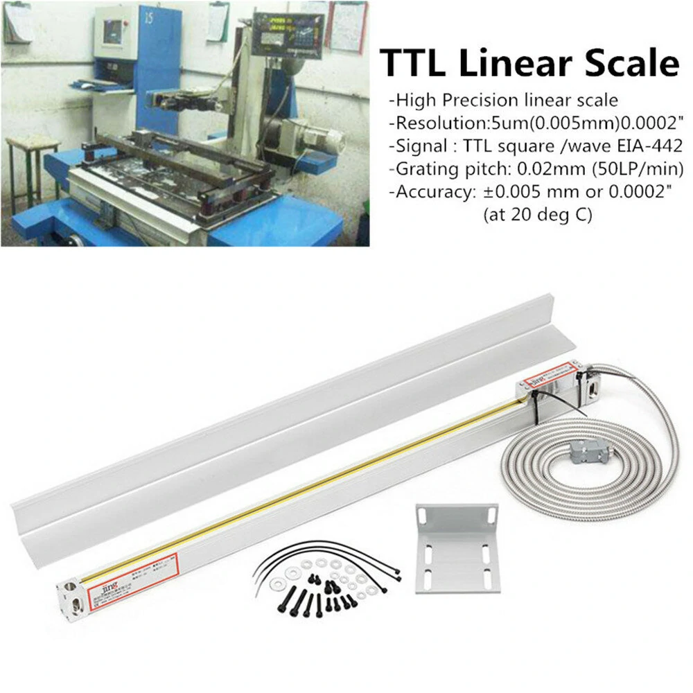 Machifit 2/3 Axis Grating CNC Milling Digital Readout Display / 50-1000mm Electronic Linear Scale Lathe Tool — view 7