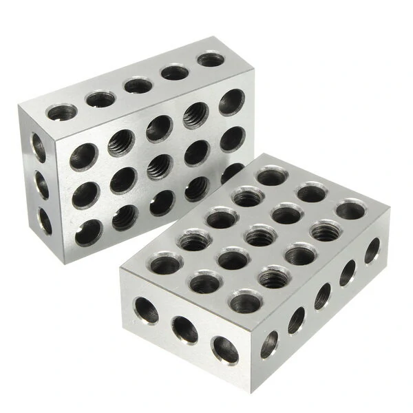 Machifit 2pcs 25x50x75mm Block 23 Hole Parallel Pad Clamping Block Lathe Tool Accuracy 0.005mm — Machifit