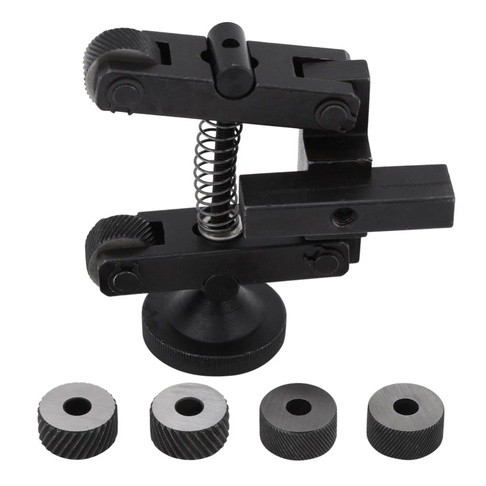 Machifit Knurling Knurler Tool Holder Linear Knurl Tool Lathe Adjustable Shank with Wheels Lathe Tools — view 2
