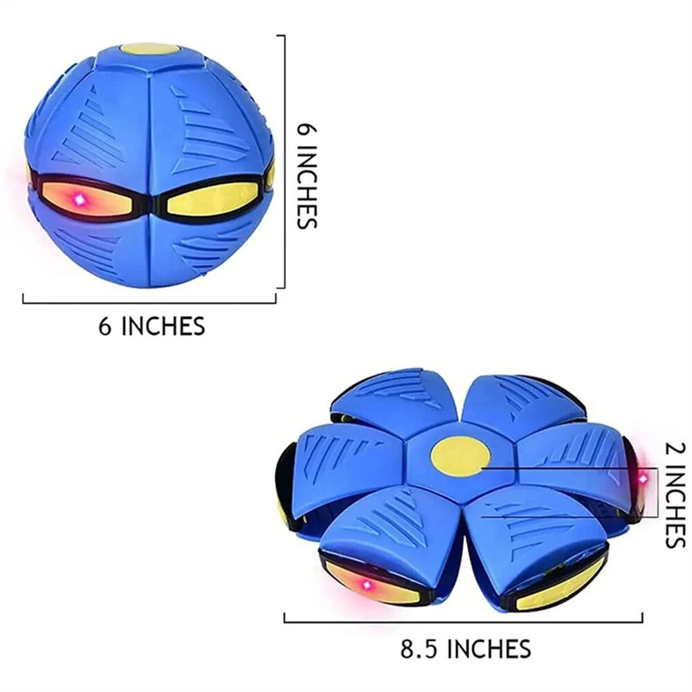 Magic Transforming UFO LED Light Flying Saucer Ball Stress Relief Outdoor Toy Unisex Plastic Deformation Flat Dual Modes Fun — view 11