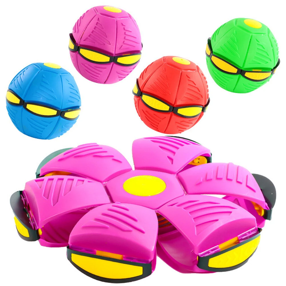 Magic Transforming UFO LED Light Flying Saucer Ball Stress Relief Outdoor Toy Unisex Plastic Deformation Flat Dual Modes Fun — view 7