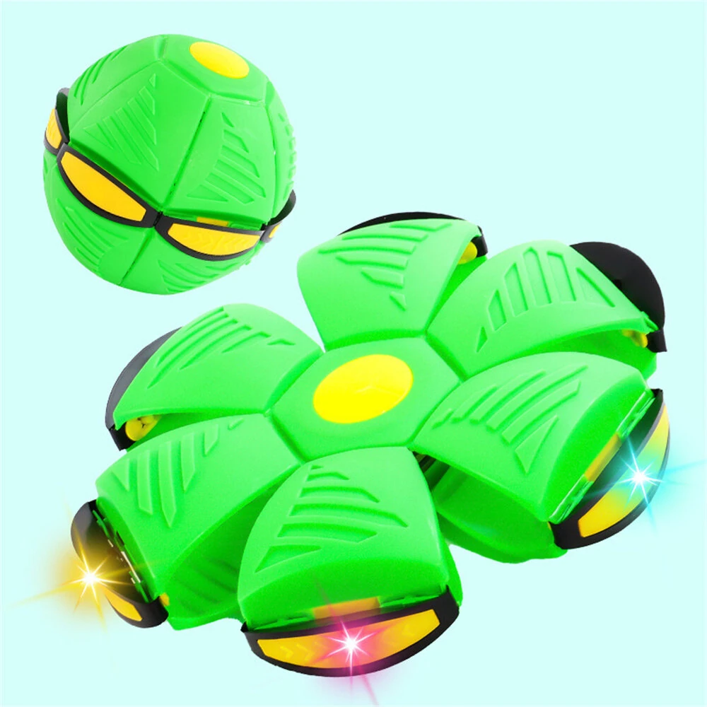 Magic Transforming UFO LED Light Flying Saucer Ball Stress Relief Outdoor Toy Unisex Plastic Deformation Flat Dual Modes Fun — view 9