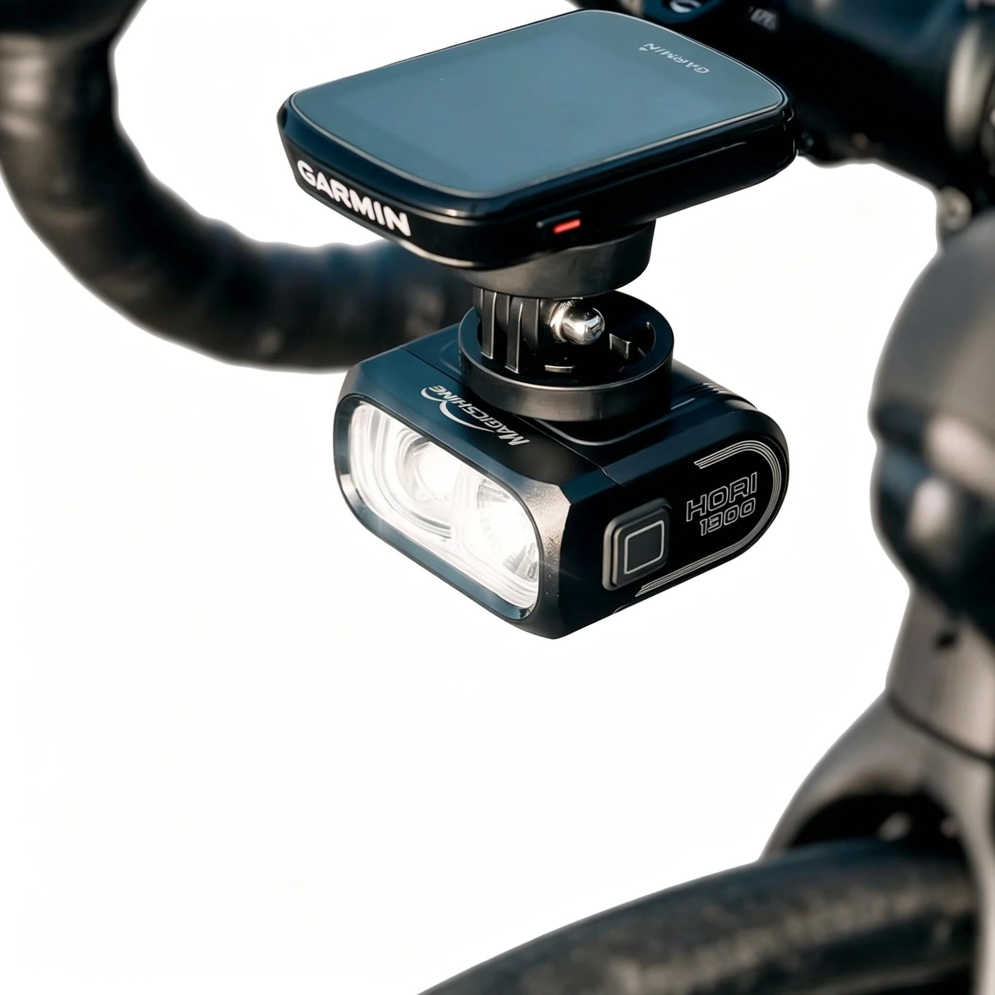 Magicshine HR 1300 Dual Mount Bike Light 1300 Lumen Cut-Off Beam USB-C Rechargeable Bicycle Headlight IPX6 Waterproof For Road Commuting