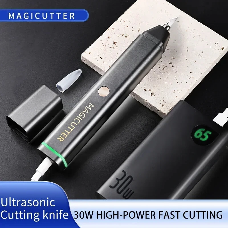MAGICUTTER MC-01 Handheld Ultrasonic Cutting Knife Electric Push Type Lightweight Design 30W Precision Cutting Tool Carbon Fiber Resin PVC — view 6