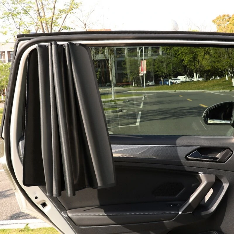 Magnetic Car Sun Shade UV Protection Curtain Window Sunshade Side Summer Protection Window Film Mesh Sun Visor — Pricio