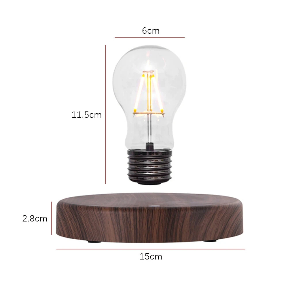 Magnetic Levitation Extravagant Table Lamp Retro Home Living Room Study Porch Desk Magnets Levitation Light Bulb Ornament — view 10