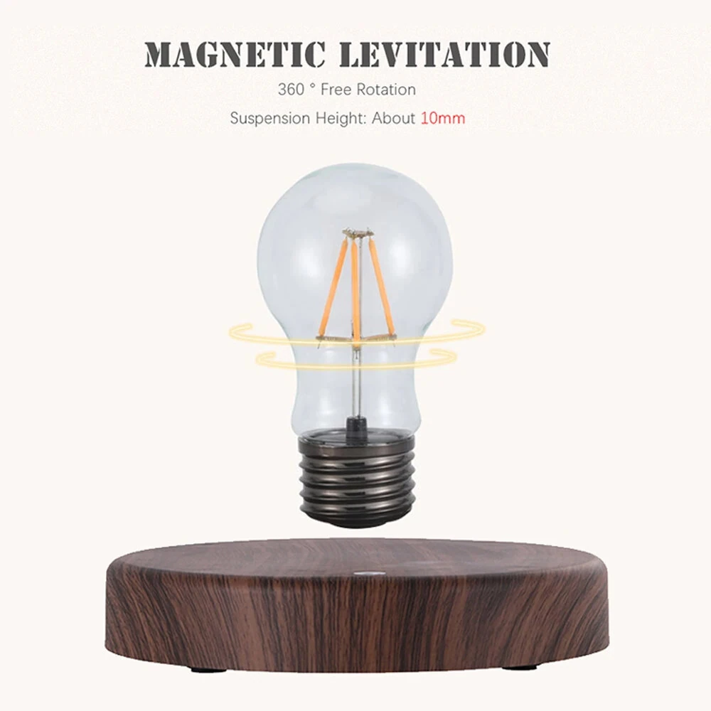 Magnetic Levitation Extravagant Table Lamp Retro Home Living Room Study Porch Desk Magnets Levitation Light Bulb Ornament — view 6