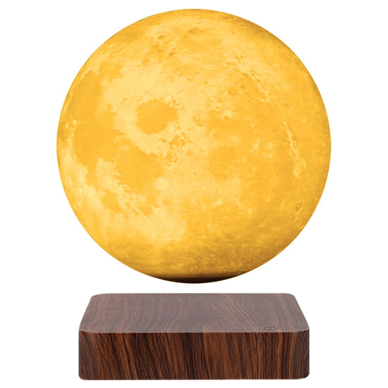 Magnetic Levitation Globe LED Moon Floating Romantic Lamp Suspended 3D Moon Lamp Rotating Globe Bedside Lamp — view 2