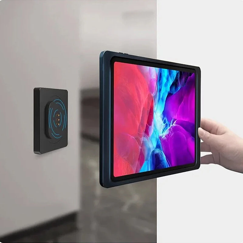 Magnetic Wall Mounted Wireless Charger Wall charging Socket Tablet Magnetic Bracket Holder for Universal Tablet Android — view 3