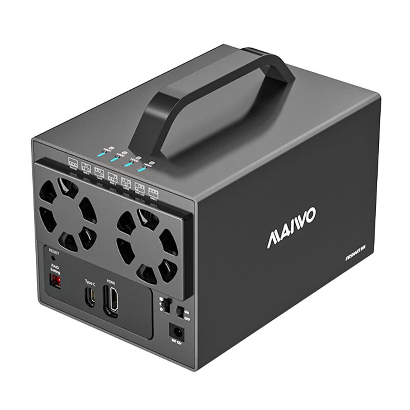MAIWO K35274D 4 Bay RAID External Hard Drive Enclosure with HD Port 3.5'' Type-C to SATA HDD SSD Enclosure Support 7 RAID Mode — view 2