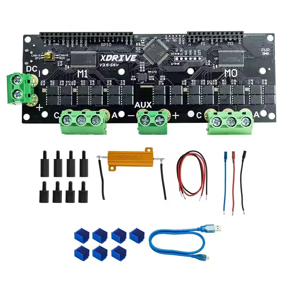 MakerbaseMKS XDRIVE 56V High-Precision Brushless Servo Motor Controller Based on ODrv V3.6 Upgrade Development Board — image 1
