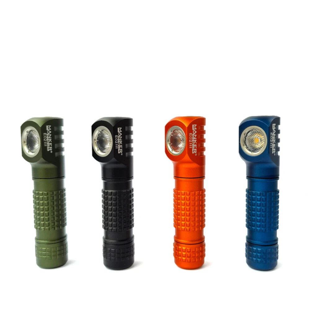 Manker E02 III 560 Lumen EDC Pocket Flashlight LED Torch Light 10440/AAA Battery Power Flashlight Mood Light with Magnetic Tail — MANKER