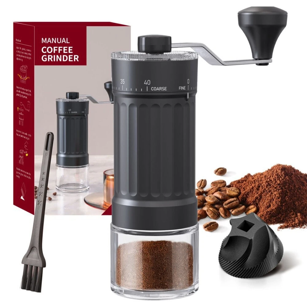Manual Coffee Grinder External Scale 40 Gear Adjustment Ceramic Grinding Core High Quality Professional Home Coffee Utensils — Manual