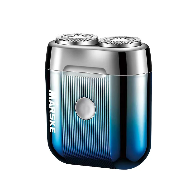 MARSKE Electric Portable Men's Shaver IPX6 Washable Type-C Rechargeable Wet and Dry Mini Shaver