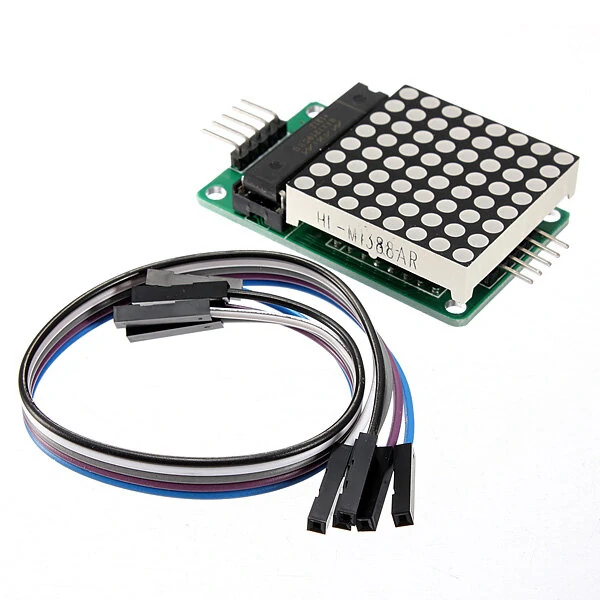 MAX7219 Dot Matrix MCU LED Display Control Module Kit With Dupont Cable Geekcrei — view 2