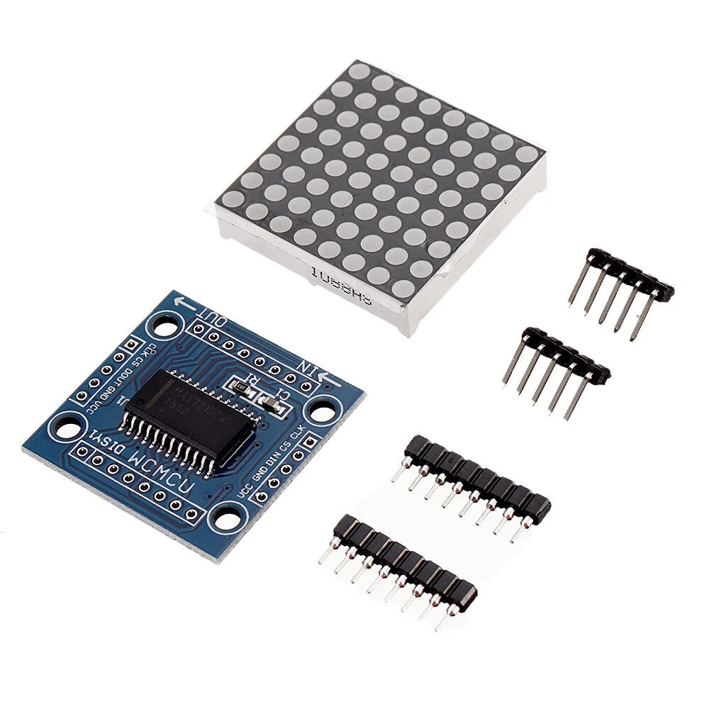 MAX7219 Dot Matrix Module Microcontroller LED Module Display Module MAX7219 DIY Kit — MAX7219