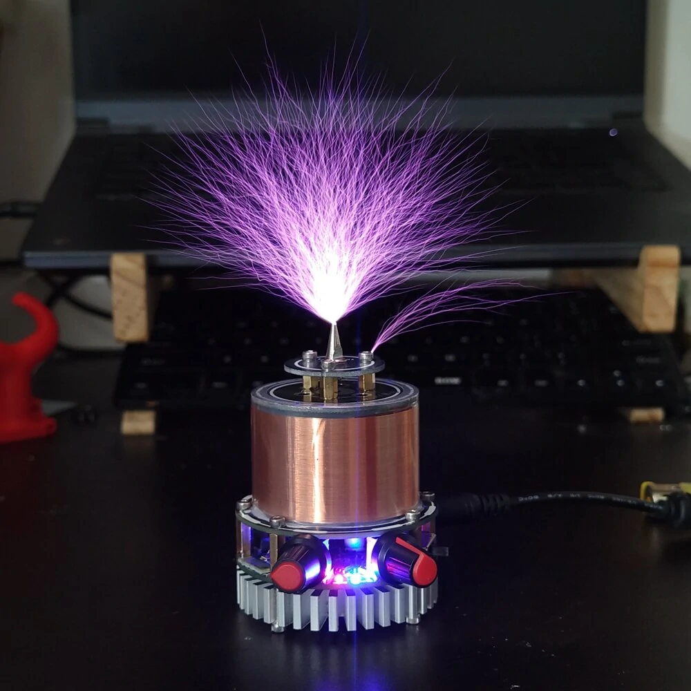 Maxgeek SSTC Mini Tesla Coil Music Double Class-E Solid State Tesla Coil Artificial Teaching Tool — view 3