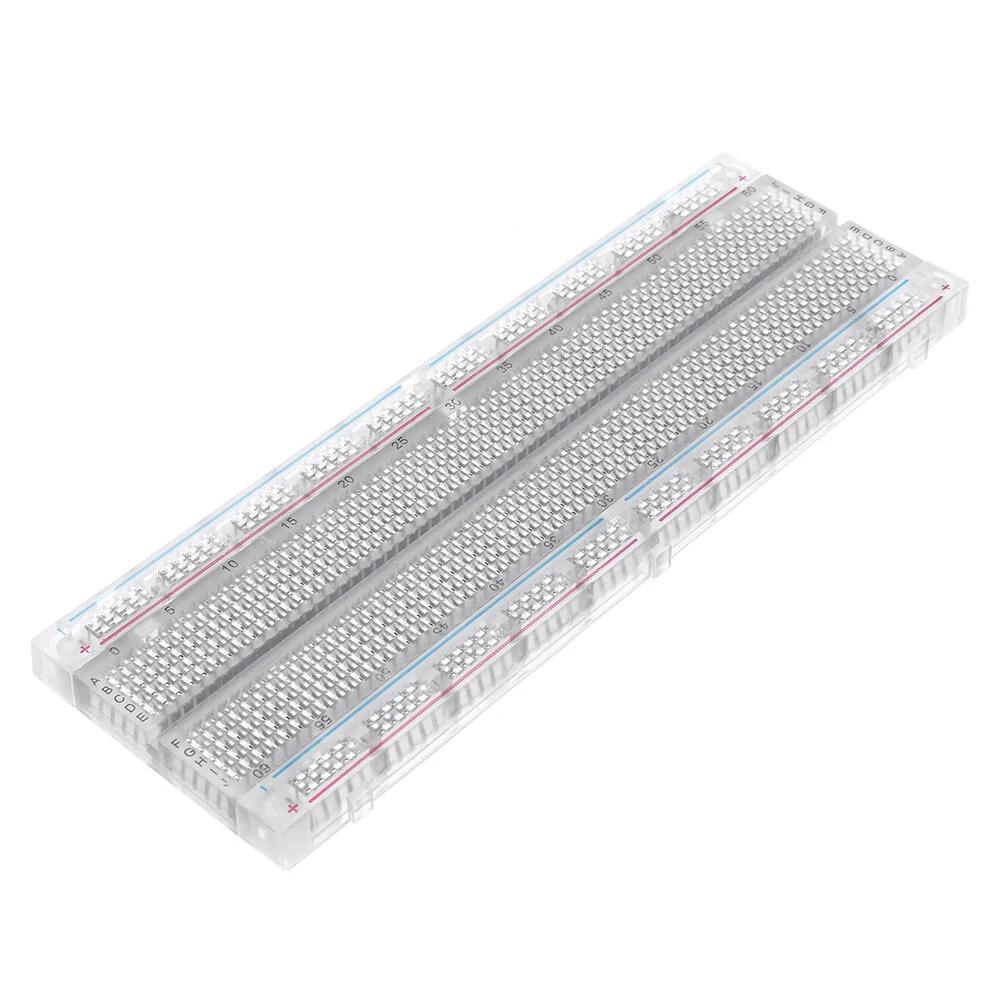 MB-102 MB102 Transparent Breadboard 830 Point Solderless PCB Bread Board Test Develop DIY — image 1