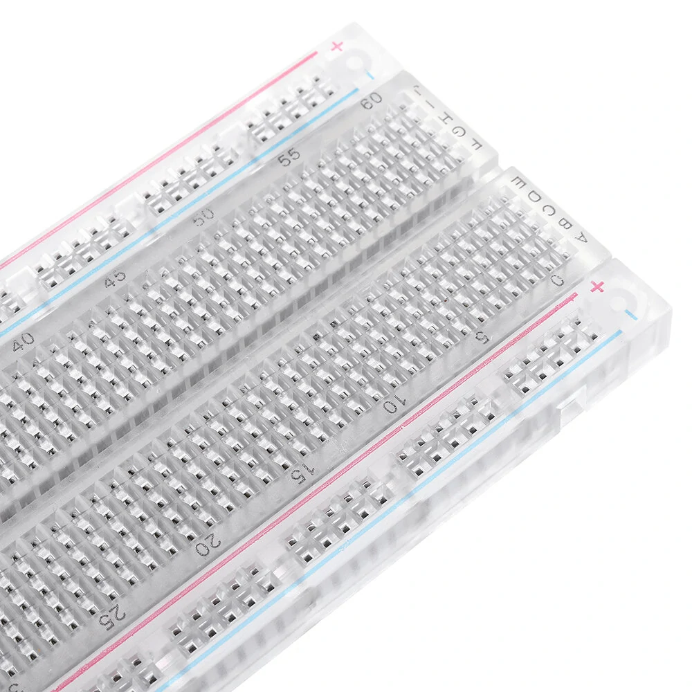 MB-102 MB102 Transparent Breadboard 830 Point Solderless PCB Bread Board Test Develop DIY — view 10