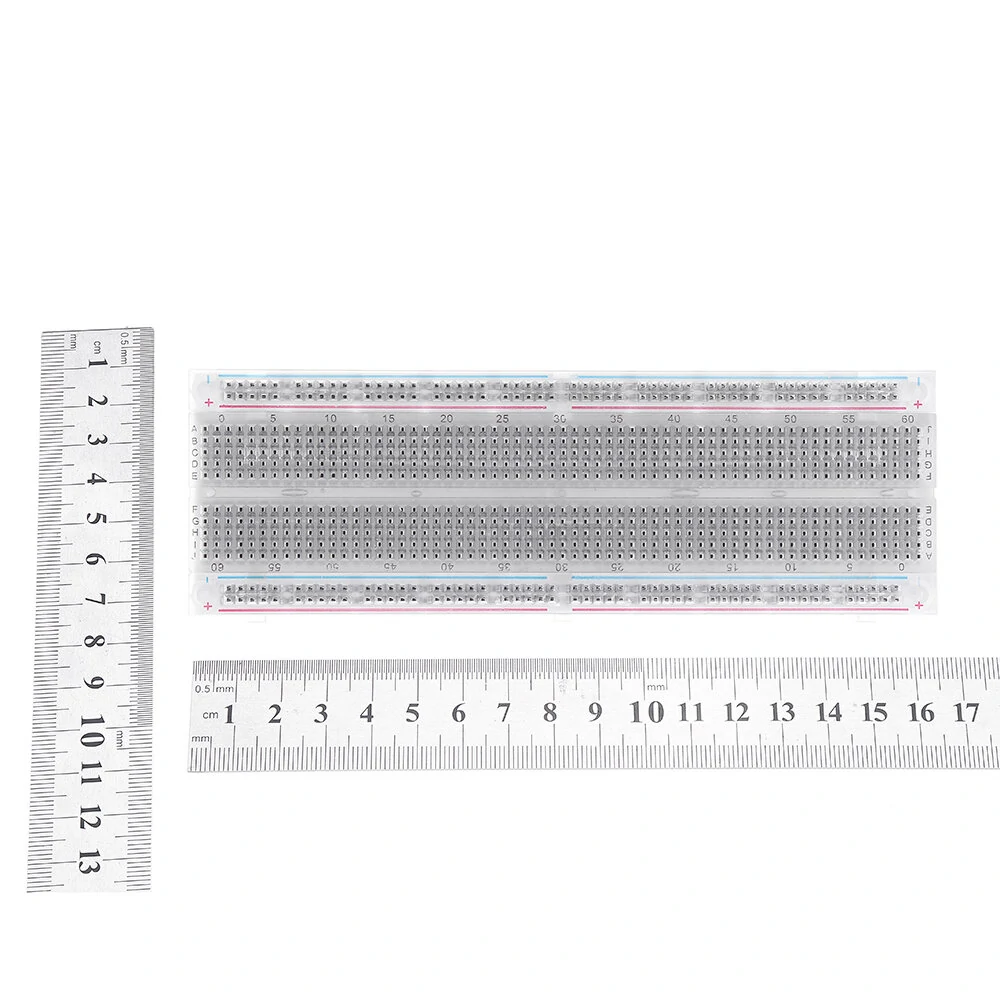 MB-102 MB102 Transparent Breadboard 830 Point Solderless PCB Bread Board Test Develop DIY — view 5