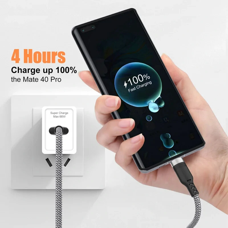 MC-S017 6A USB-A to Type-C Braided Extension Cable Fast Charging Data Transmission Copper Core Line 1M/1.5M/2M/3M/5M/8M Long for iPhone 15 15 Plus for Huawei Pura 70 Ultra for Xiaomi Civi 4 Pro for Samsung Galaxy S24 — view 3
