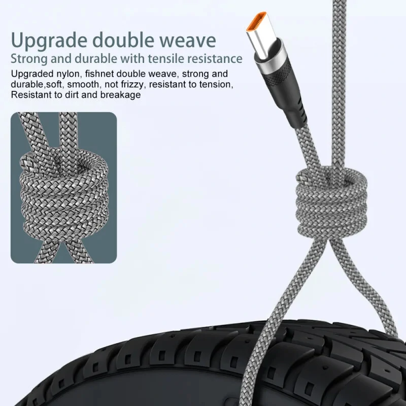 MC-S017 6A USB-A to Type-C Braided Extension Cable Fast Charging Data Transmission Copper Core Line 1M/1.5M/2M/3M/5M/8M Long for iPhone 15 15 Plus for Huawei Pura 70 Ultra for Xiaomi Civi 4 Pro for Samsung Galaxy S24 — view 7