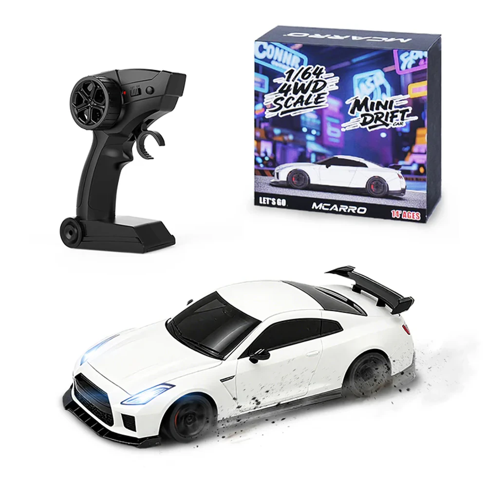 MCARRO MC061 RTR 1/64 2.4G 4WD Mini Drift RC Car Sports LED Light High Speed On-Road Micro Racing Remote Control Vehicles Models Desktop Ornaments Toys — MCARRO