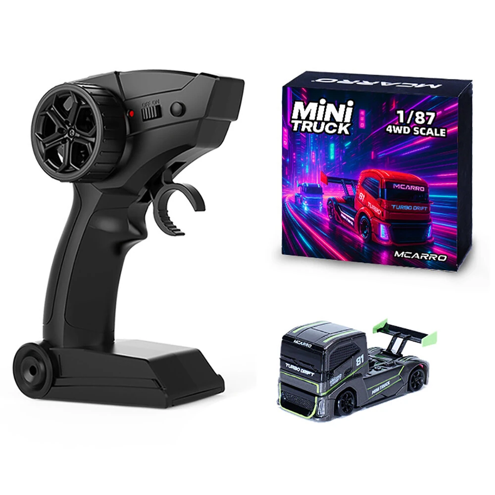 MCARRO MC081 1:87 Mini RC Car Support App Remote Controlled LED Light Vehicle Desktop Toys Model Collection Gift For Boys — MCARRO