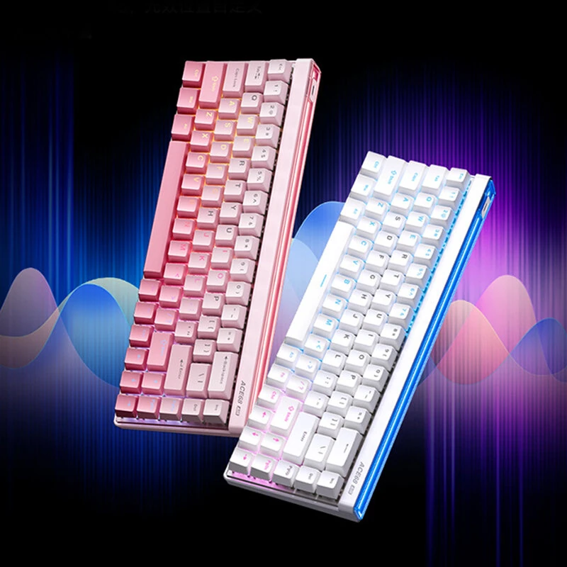 MCHOSE Ace 68 Air Magnetic Switch Mechanical Keyboard with RGB Light Box 8K Polling Rate 256K Scan Rate 0.08ms Latency Adaptive Calibration Wired Gaming Keyboards — view 7