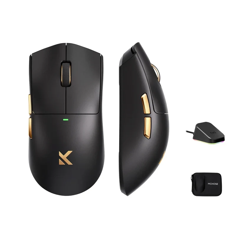 MCHOSE K7 Ultra Wireless Mouse Tri-mode PAW3950 Sensor 42000DPI 750IPS Dual 8K Return Rate 500mAh Rechargeable Gaming Mouse 59g Lightweight — MCHOSE