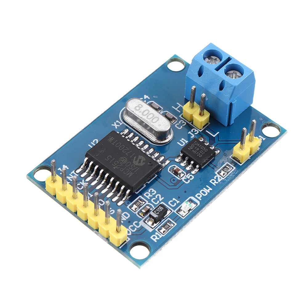 MCP2515 CAN Bus Module Board TJA1050 Receiver SPI 51 MCU ARM Controller 5V DC — MCP2515