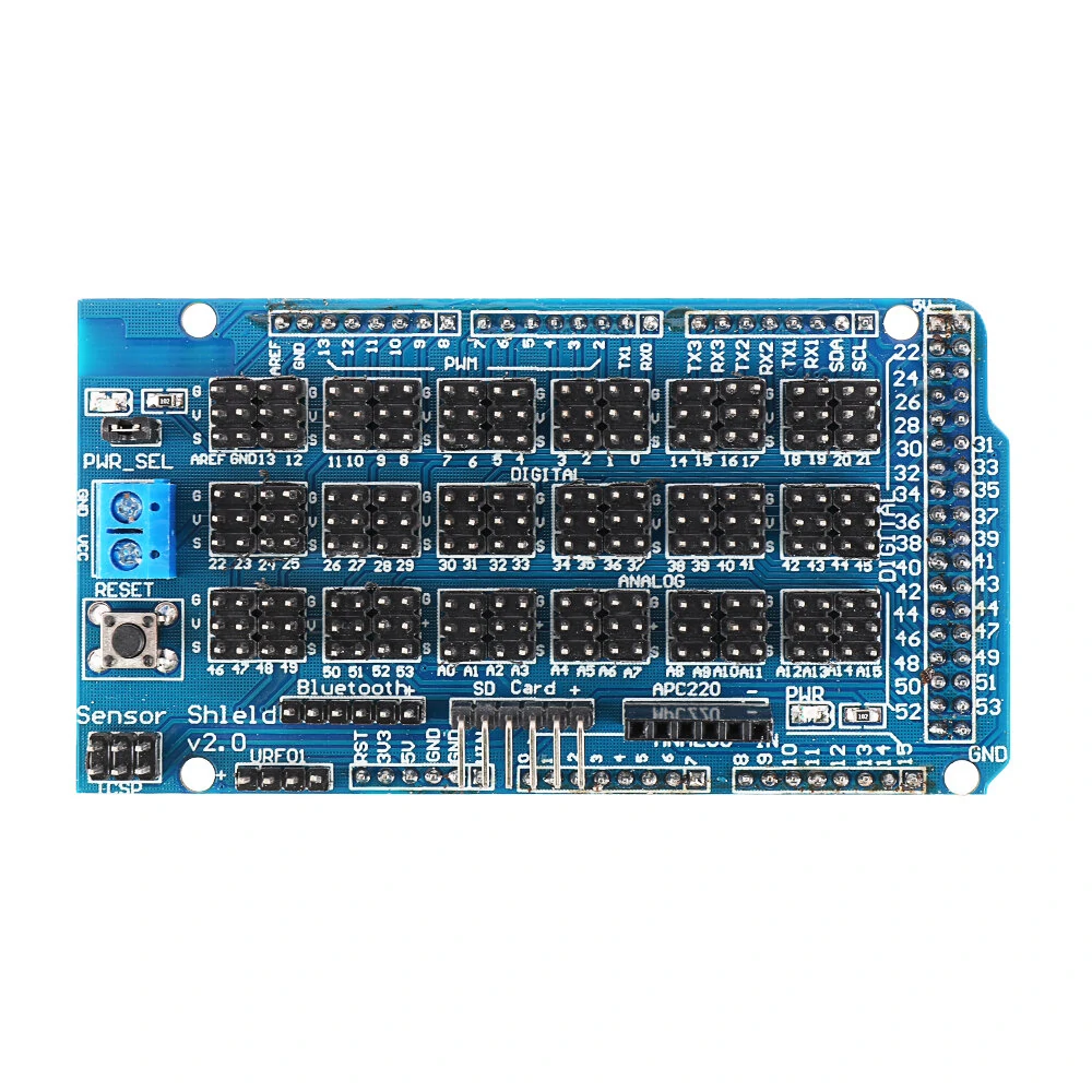 MEGA Sensor Shield V2.0 Expansion Board For ATMEGA 2560 R3 Geekcreit for Arduinno - products that work with official Arduinno boards — view 8