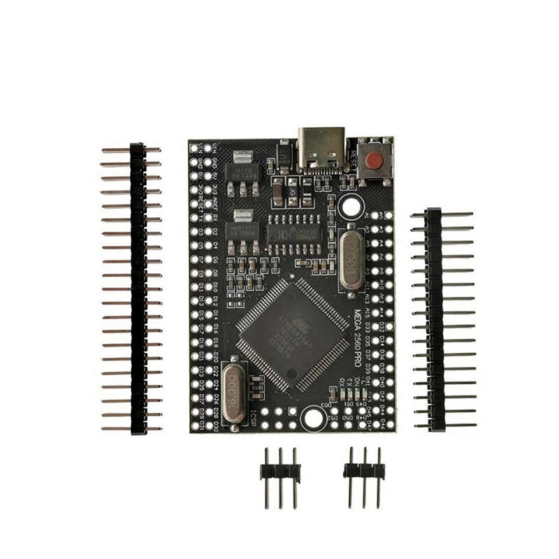 Mega2560 Mega 2560 Pro MINI 5V (Embed) CH340G ATmega2560-16AU Micro/Type-C with Male Pinheaders Compatible for Mega — view 3