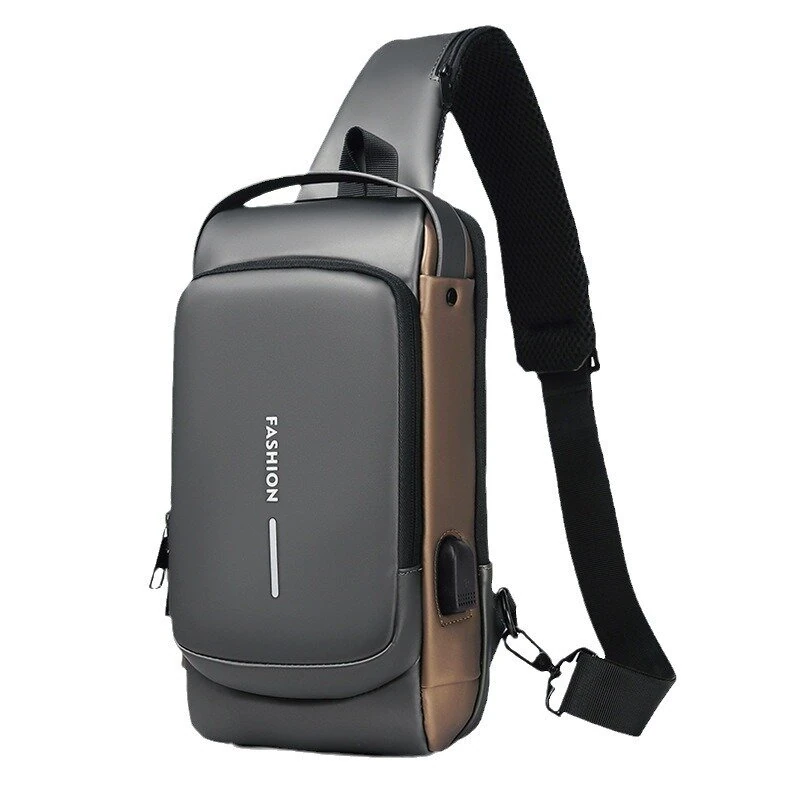 Men Bag Single Shoulder Bag Multi-function Sports Slanting Chest Backpack Anti-Theft Chest Bag — view 10