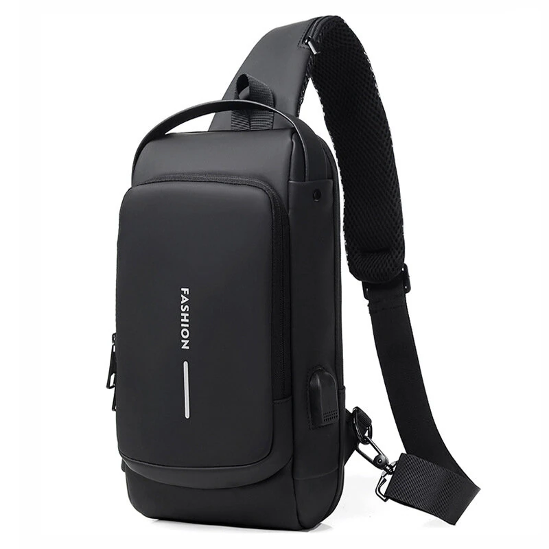 Men Bag Single Shoulder Bag Multi-function Sports Slanting Chest Backpack Anti-Theft Chest Bag — view 9