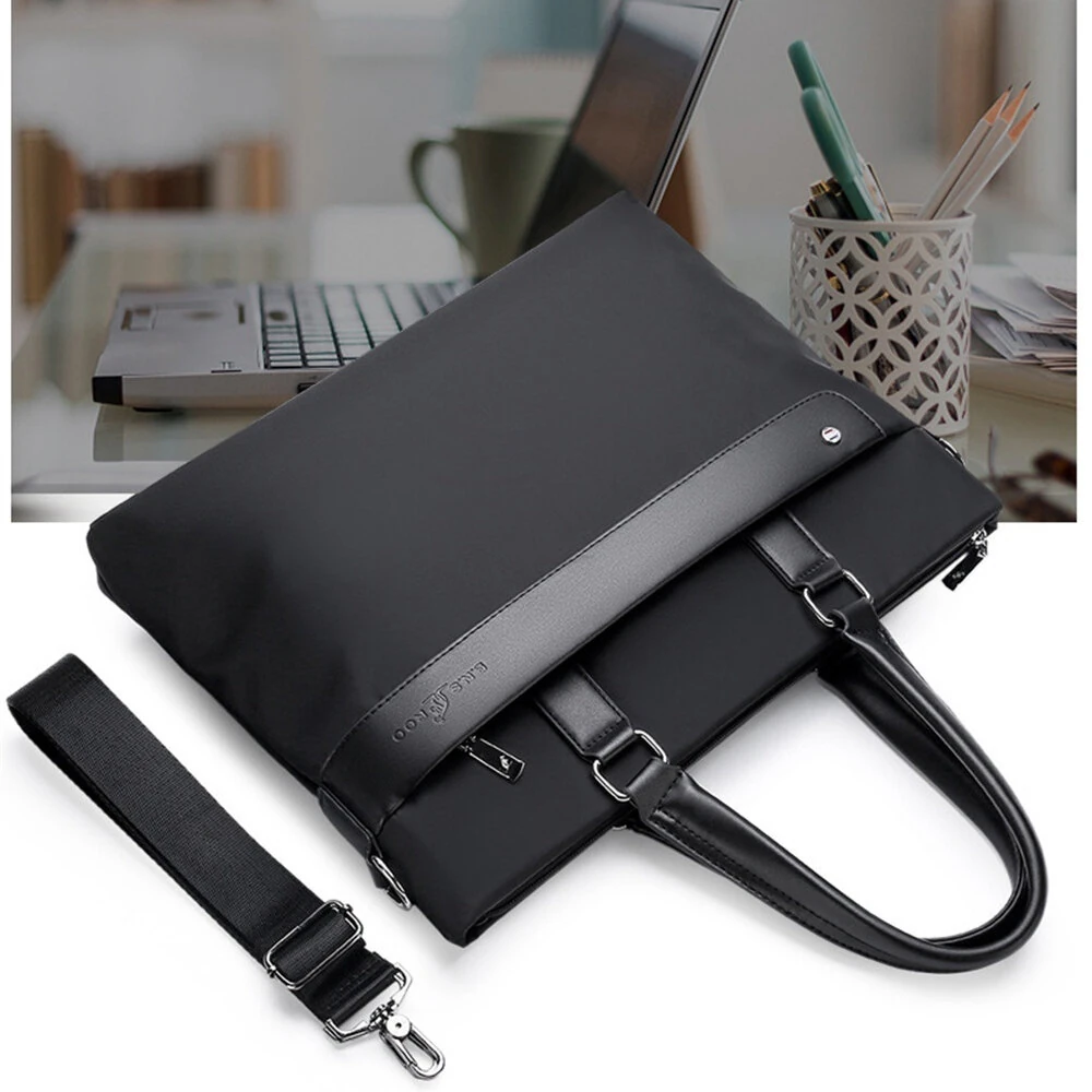 Men's Business Briefcase 14''  Laptop Handbag Waterproof Large Capacity Shoulder Crossbody Bag — view 10