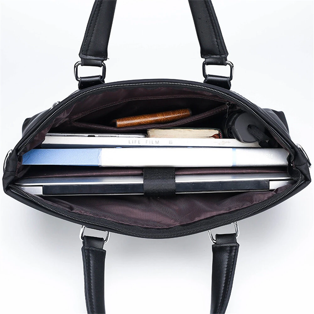 Men's Business Briefcase 14''  Laptop Handbag Waterproof Large Capacity Shoulder Crossbody Bag — view 4