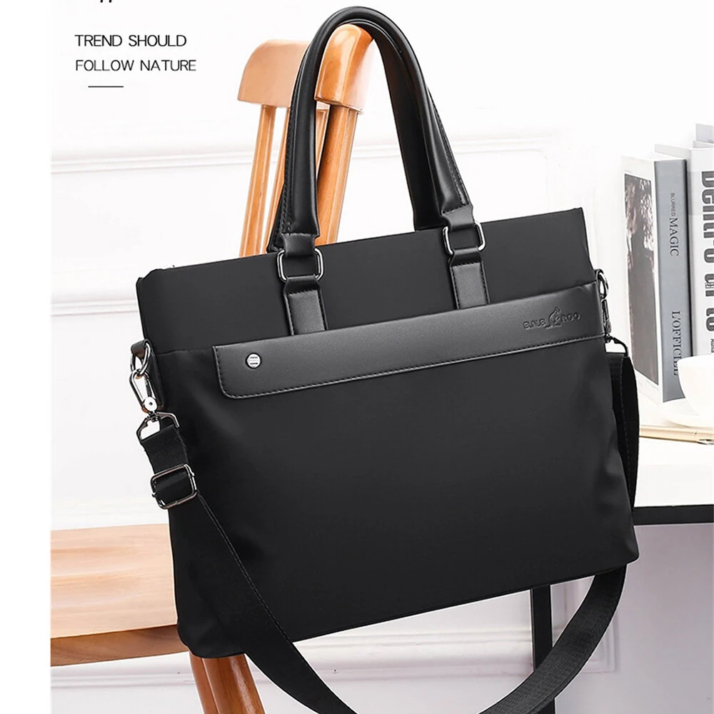 Men's Business Briefcase 14''  Laptop Handbag Waterproof Large Capacity Shoulder Crossbody Bag — view 8
