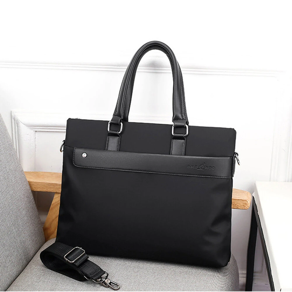 Men's Business Briefcase 14''  Laptop Handbag Waterproof Large Capacity Shoulder Crossbody Bag — view 9