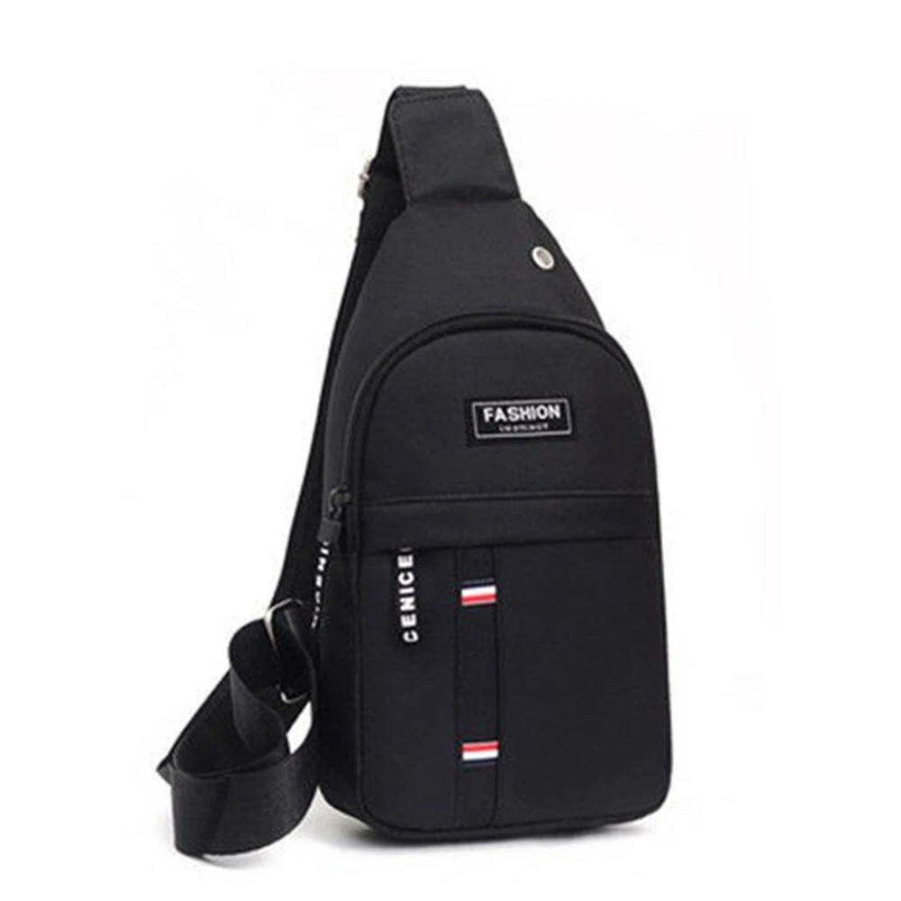 Men's Casual Oxford Cloth Chest Bag Fashion Lightweigh Crossbody Bags Large-capacity Storage Shoulder Bag for Outdoor Travel Daily — view 2