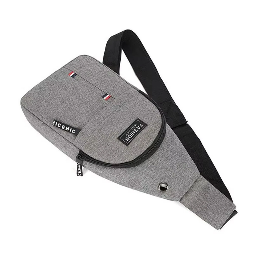 Men's Casual Oxford Cloth Chest Bag Fashion Lightweigh Crossbody Bags Large-capacity Storage Shoulder Bag for Outdoor Travel Daily — view 4