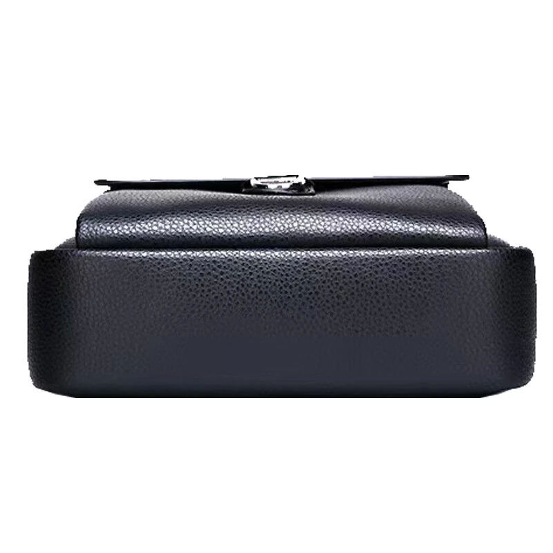 Men's Crossbody Bag Waterproof PU Leather Versatile Casual Multi-Compartment Shoulder Bag for Outdoor Daily Travel — view 7