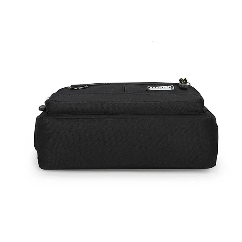 Men's Large Capacity Business Casual Crossbody Bag Multiple Pockets Soft Lightweight Nylon Fabric Adjustable Strap Messenger Bag — view 6